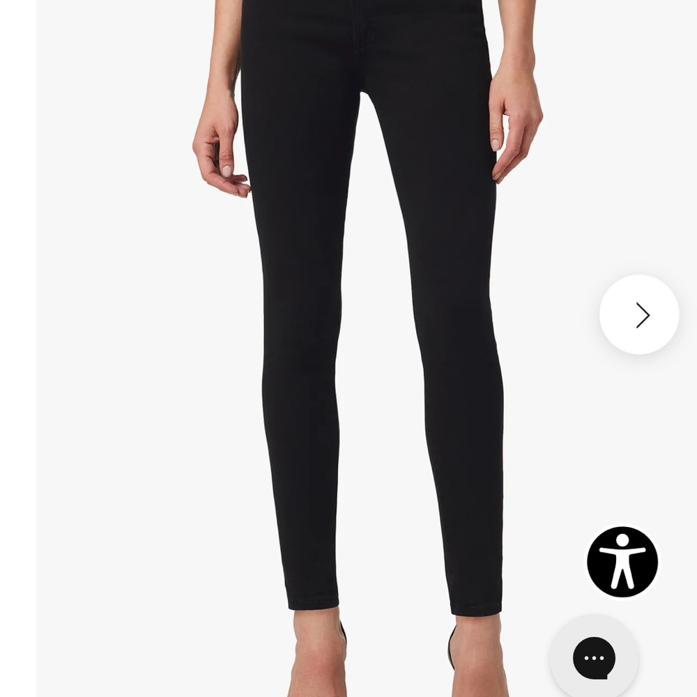 NWOT Joe's The Charlie Skinny Jeans, Size 25 (overdyed black)